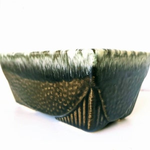 Vintage Hull USA 75 Olive Green Mid-Century Modern Planter | Rectangular Planter
