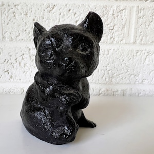 Vintage Coal Bear Figurine | Bear Carved from Coal