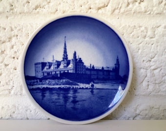 Mini Vintage Danish Royal Copenhagen Decorative Plate | Kronborg Slot Mini Plate