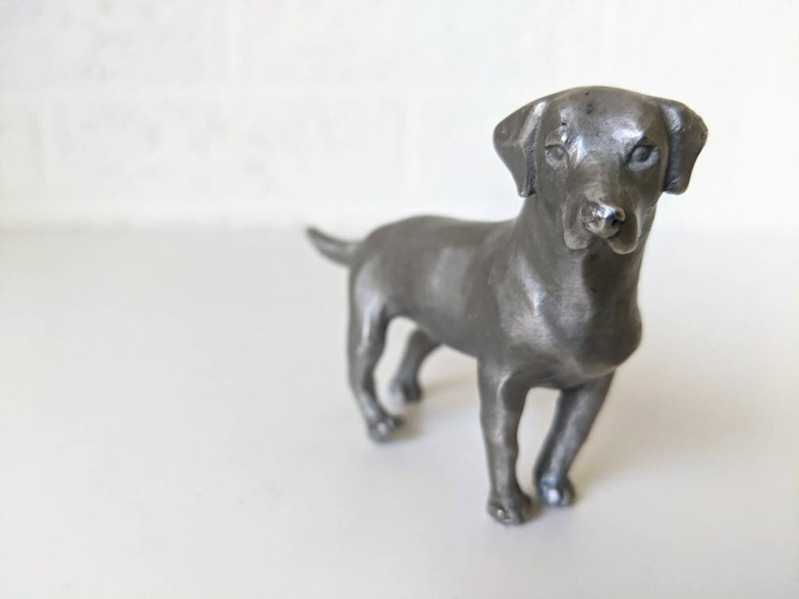 Vintage Rawcliffe Pewter Dog Figurine Etsy