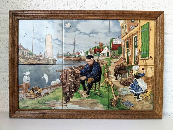 絵画 flk041139 Mosa Holland Framed Ceramic Tile Mosaic | J.C.V. Hunnick