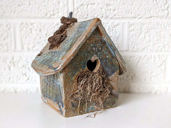 ヴィンテージ陶器の貯金箱の鳥小屋 | Grandma Goodfox Pottery