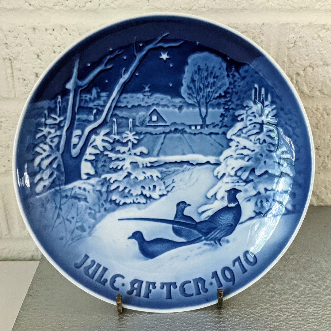 ヴィンテージ ロイヤル コペンハーゲン 1970 年 クリスマス プレート