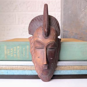 Vintage Hand Carved Wooden Mask, Wall Art | African Mask