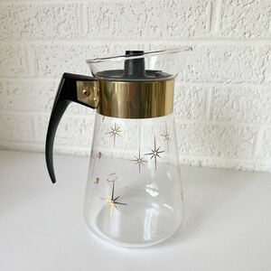 Vintage Pyrex/corning Mid Century Glass Carafe or Decanter Glass Coffee ...