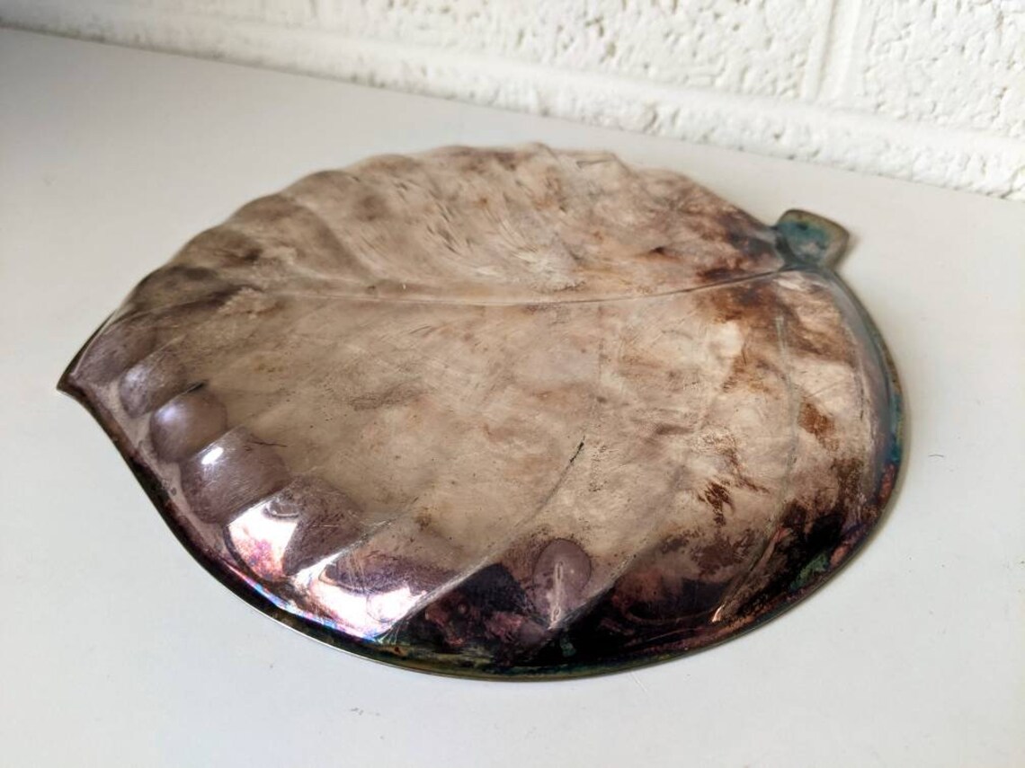 Vintage Midcentury Silver Plated Leaf Tray International Etsy