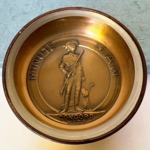 Vintage Bates Klinke Minute Man Ashtray or Trinket Dish