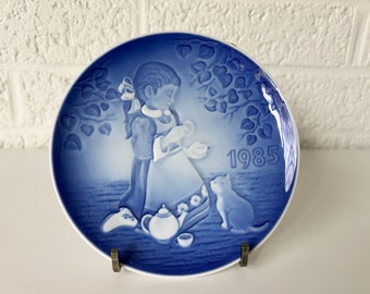 Vintage Royal Copenhagen Plate | Children's Day The Magical Tea Party Collector Plate | Bing and Grondahl