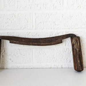 Antique Wood and Metal Draw Knife | Spoke Shave
