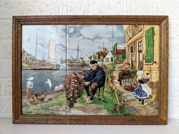 Mosa Holland Framed Ceramic Tile Mosaic | J.C.V. Hunnick