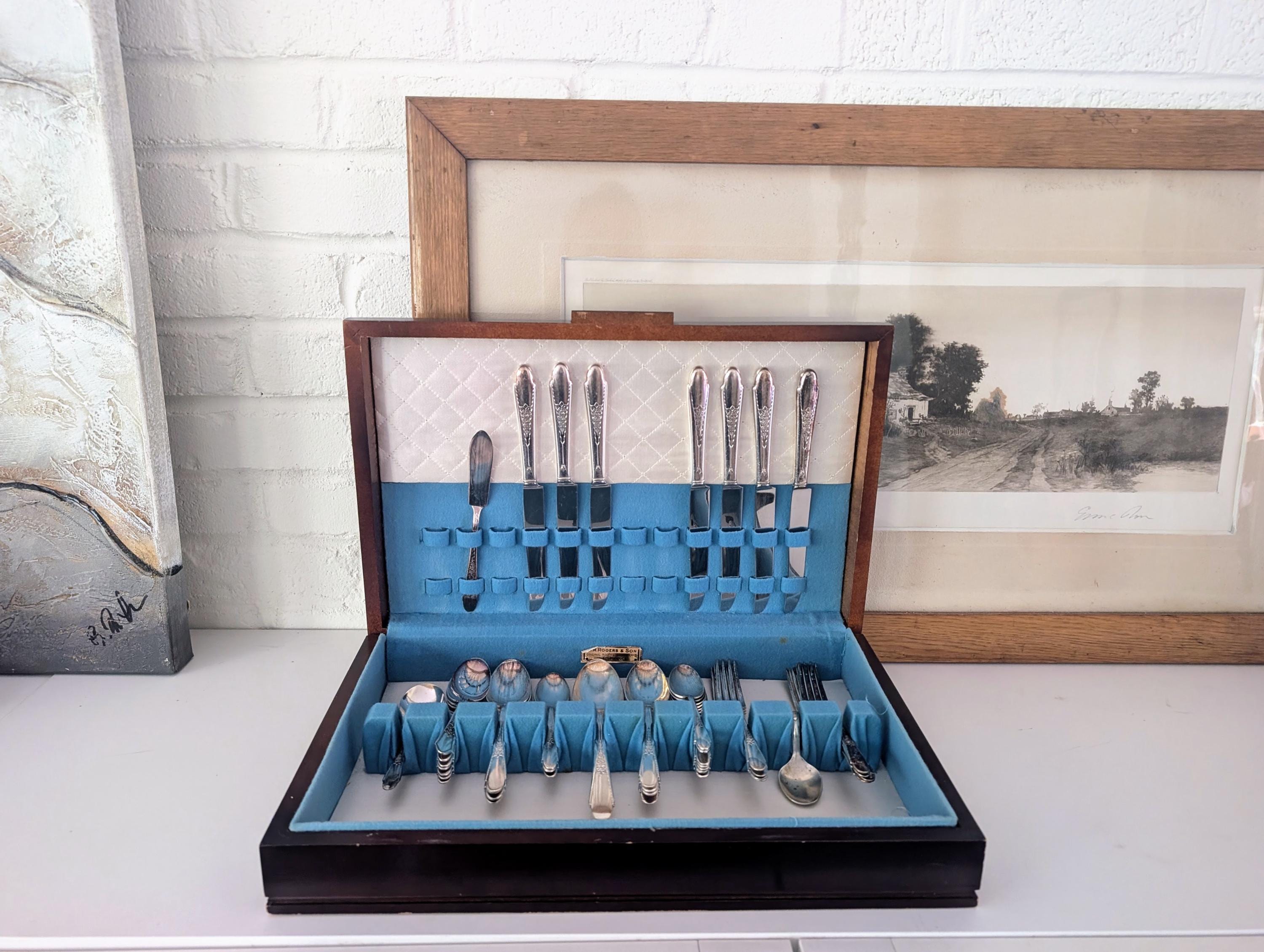 Wm Rogers Silverware Box - Etsy