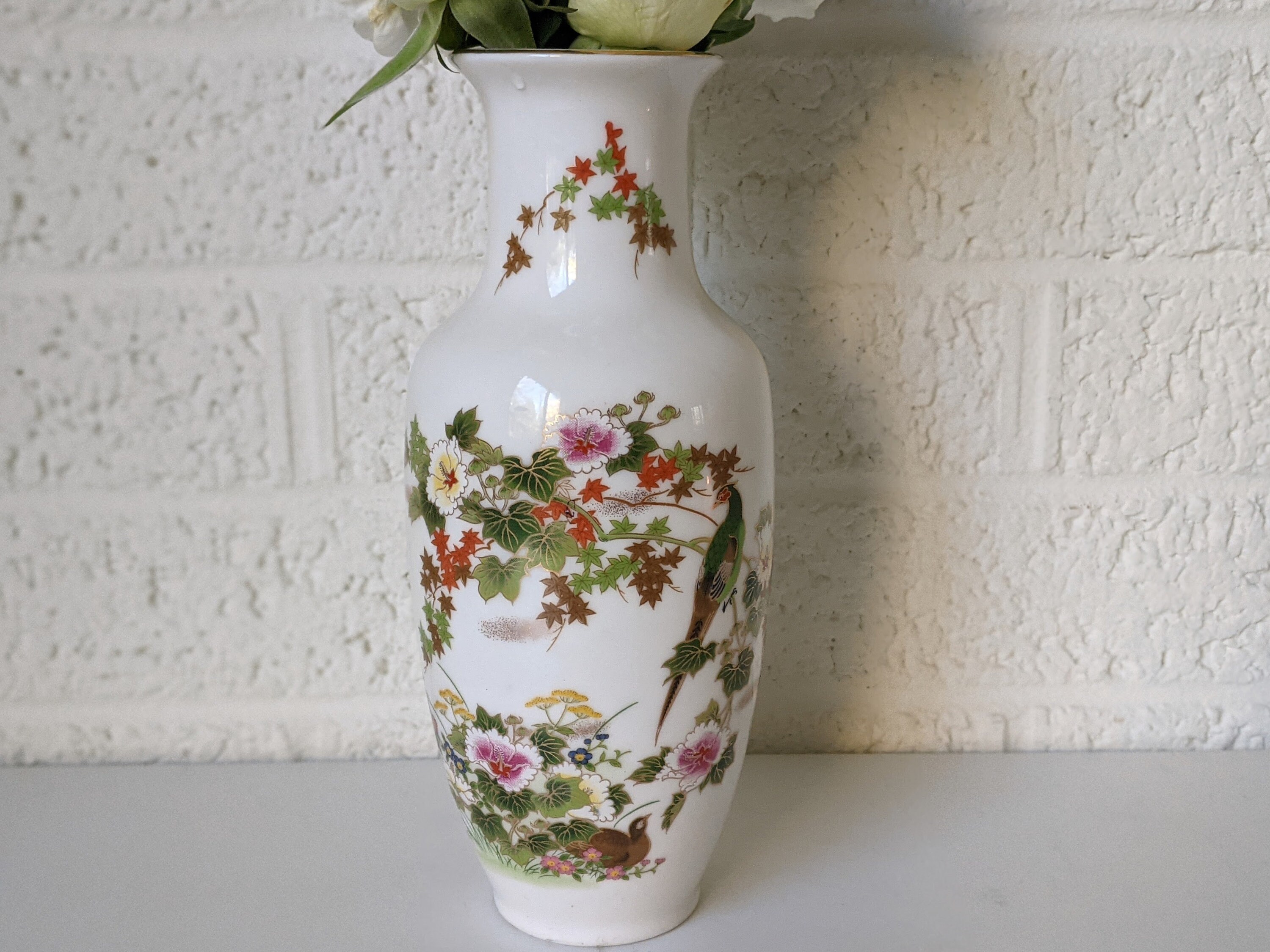 JGI シャディ美濃焼花瓶 | 孔雀が咲く花 | 日本 - Etsy 日本