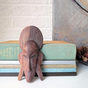 Vintage Hand Carved Wooden Mask, Wall Art | African Mask