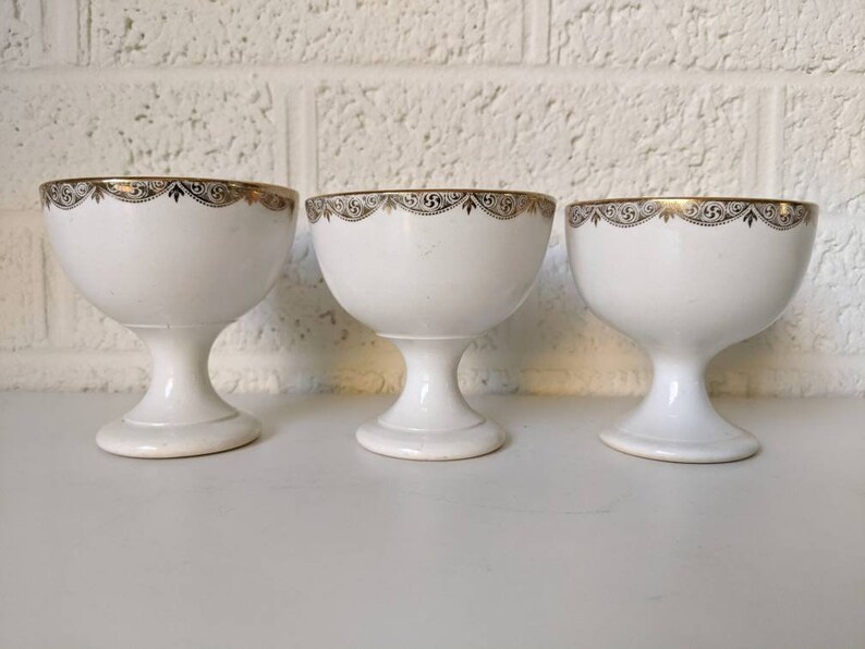 PAIR Vintage K. T. & K. China Pedestal Coffee or Tea Cups Etsy