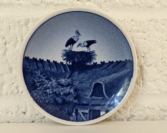 Mini Vintage Danish Royal Copenhagen Decorative Plate | No 49/2010 | Storkerede Mini Plate