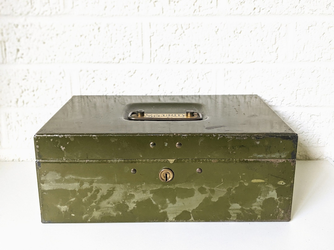 Vintage Metal Lock Box NO KEY Etsy