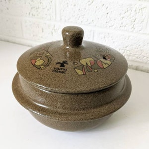 Vintage Yourim Ceramic Casserole Dish or Vegetable Steamer | Mid-Century Modern Bowl