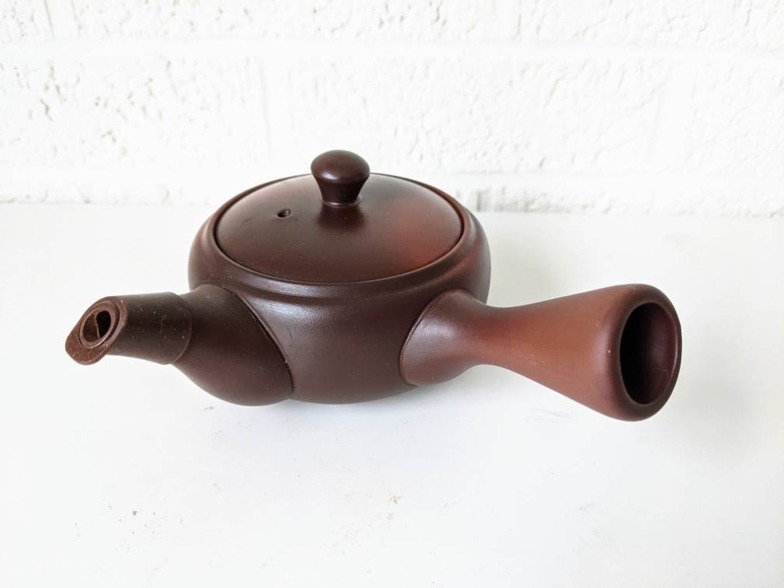Vintage Japanese Clay Teapot With Fine Screen Mesh Etsy