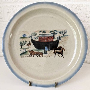 Vintage Carol Endres Arche Noah Teller | Hergestellt Japan