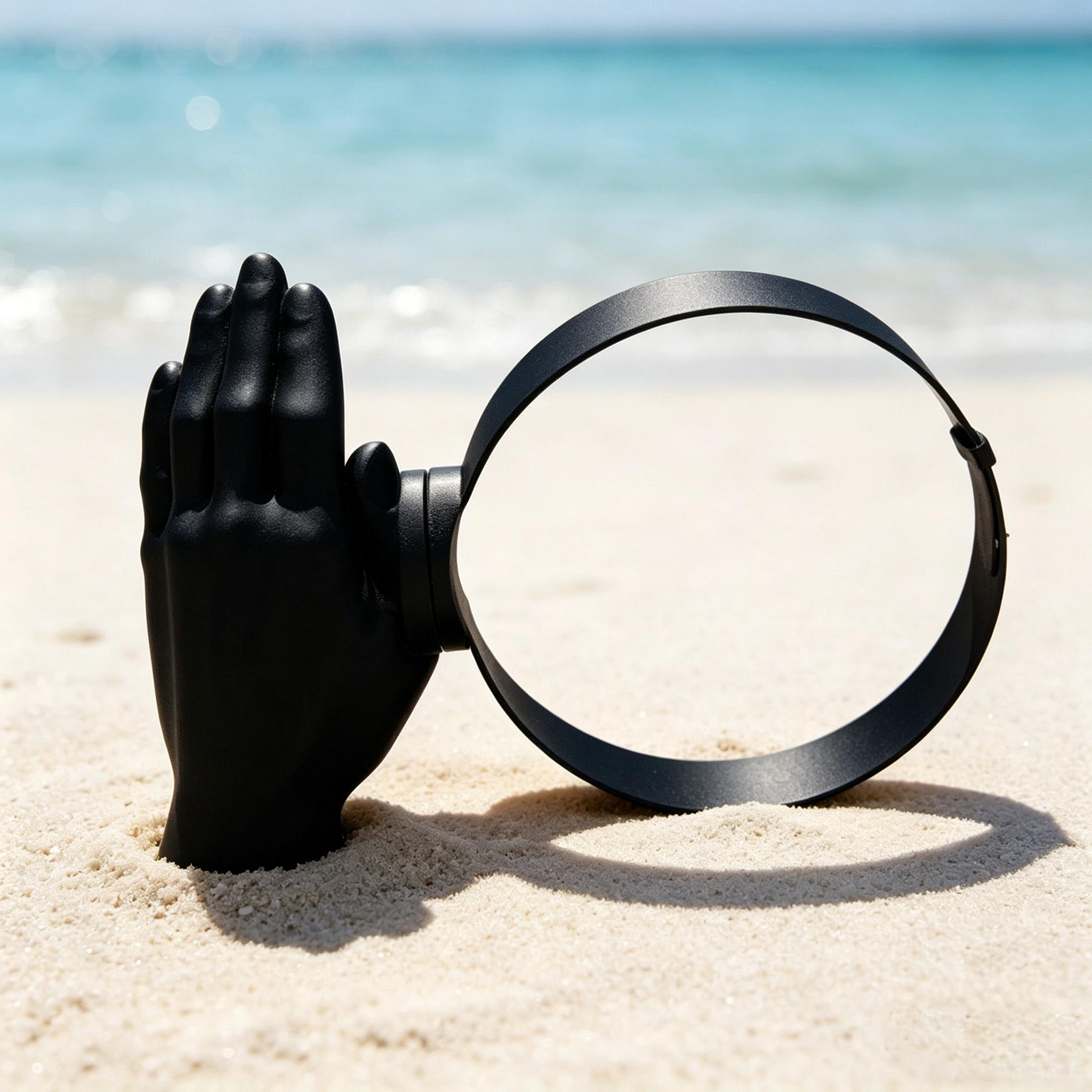 Funny Hand-shaped Sun Visor Headband Novelty Lazy Palm  display picture 1