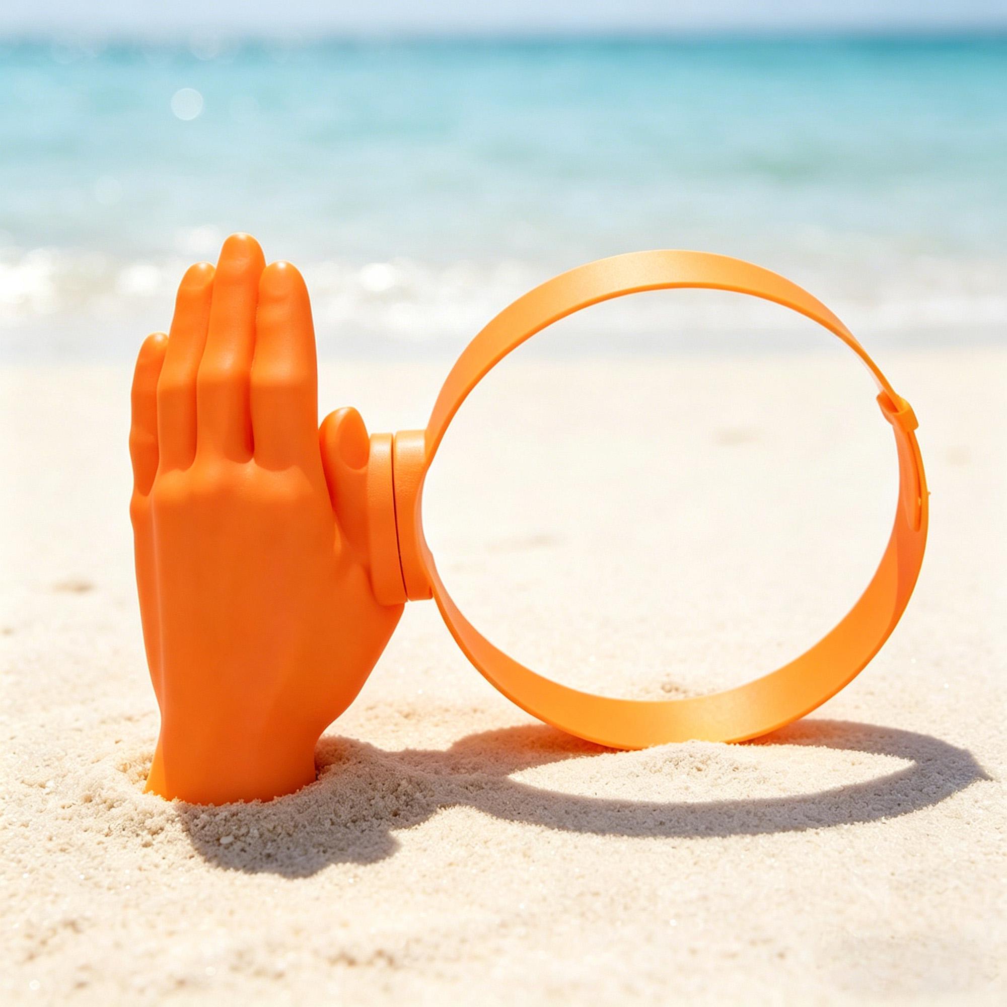 Funny Hand-shaped Sun Visor Headband Novelty Lazy Palm  display picture 3