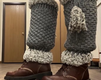 Warm winter leg warmers