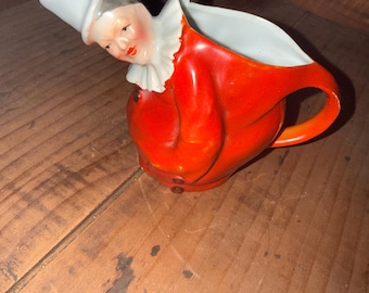 Vintage Royal Beyreuth Harlequin Clown Creamer
