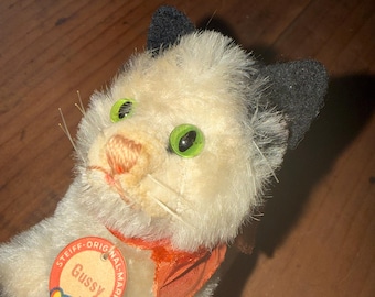Rare Early Post WWII Steiff Gussy Cat
