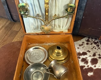 Vintage 1929 Catholic Last Rites Kit: Portable Sick Call Set - Etsy