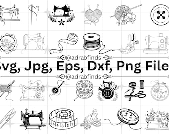 Sewing SVG Bundle, Sewing Machine SVG, Crafting Svg, Sewing SVG, Sewing Machine Png, Tailor Clipart, Sewing Machine Svg, Commercial Use