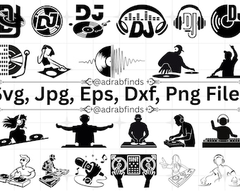 DJ Svg, Headphone Svg, Headset Svg, Music Svg, Dj Console SVG, Dj Music Mixer Png, DJ Disc Jockey Svg, Music Silhouette, Instant Download