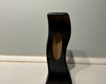 Handcrafted Dark Walnut Finished Propagation Vase