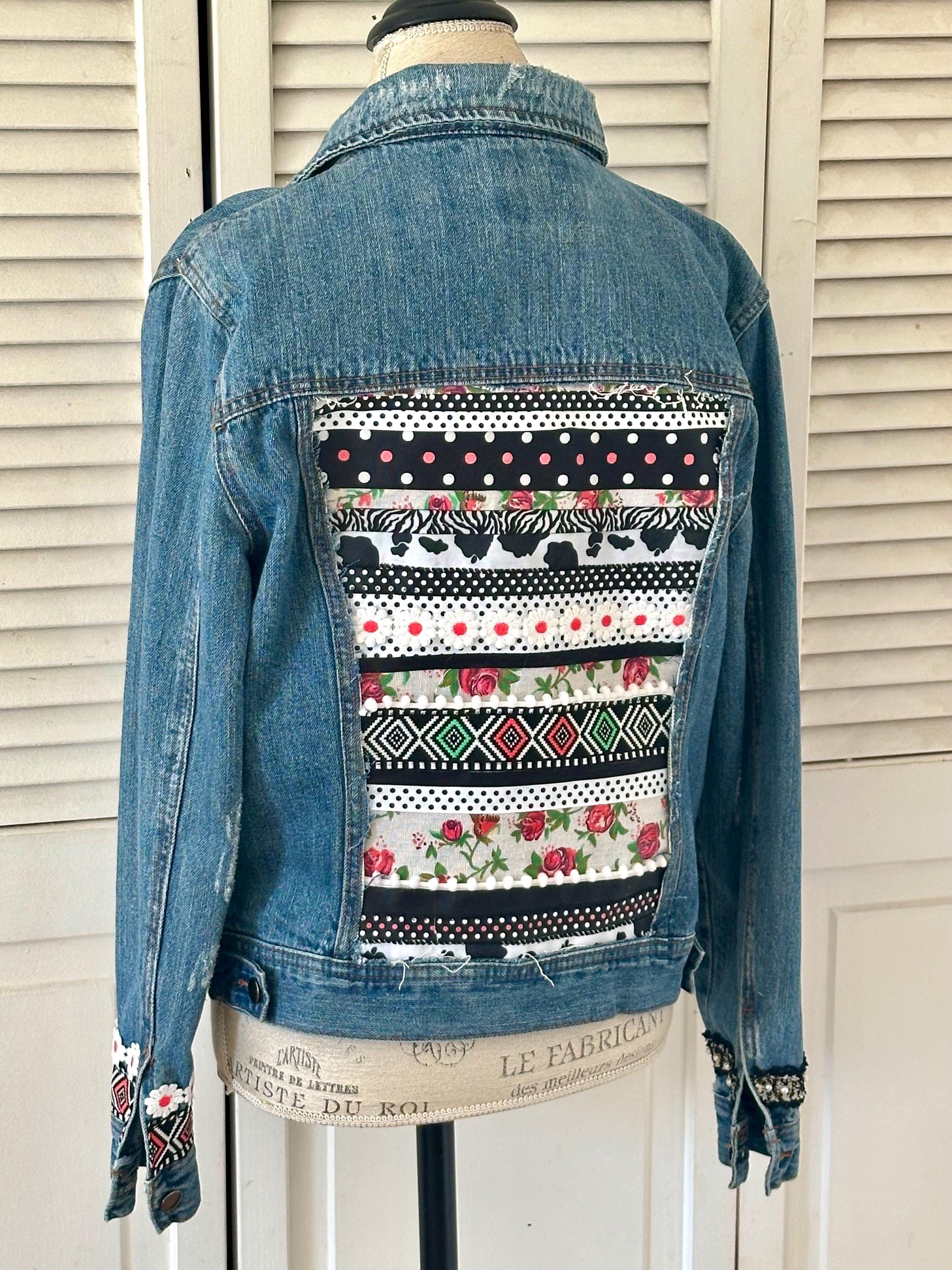 Ribbon Jean Jacket - Etsy