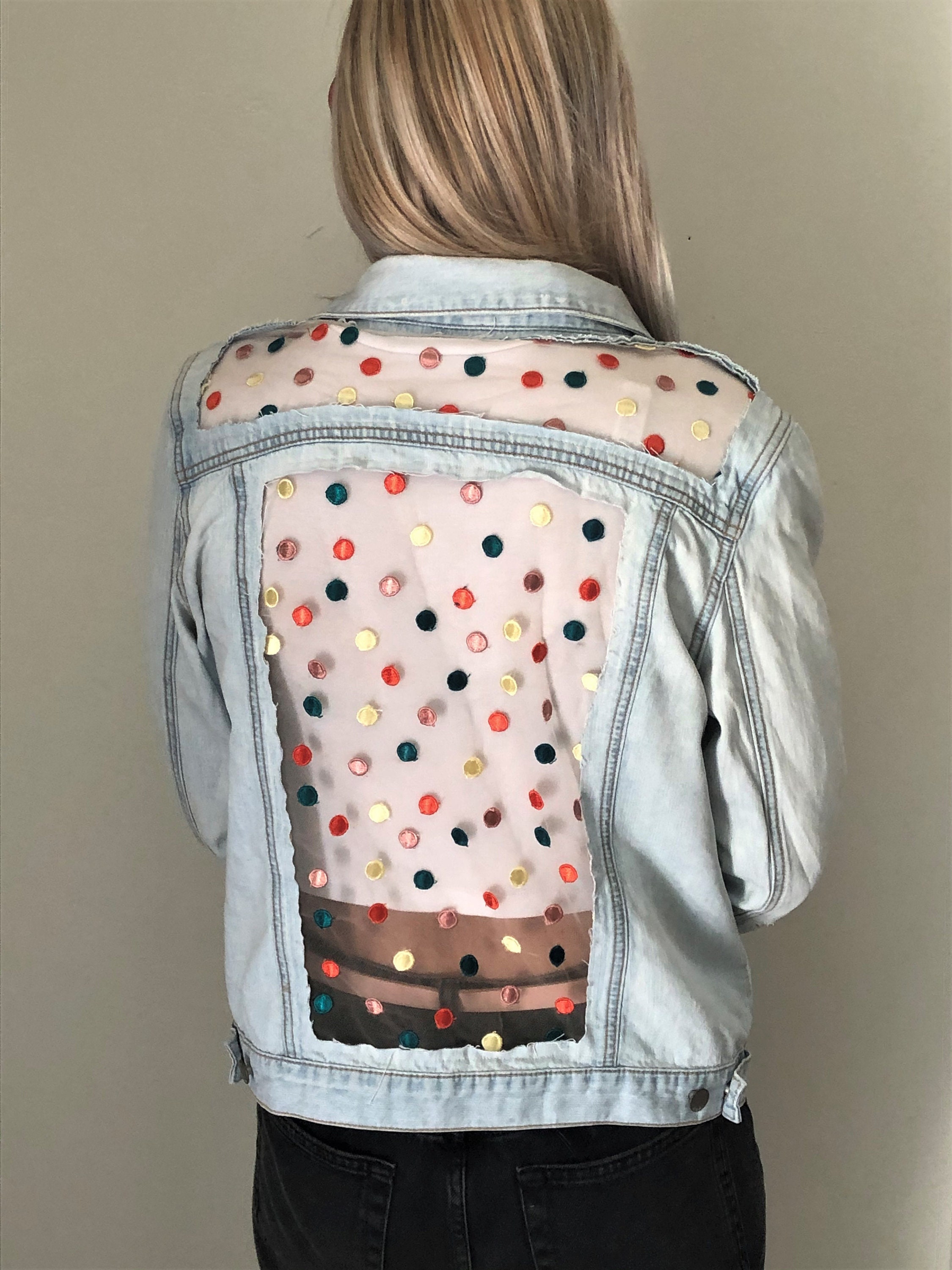 sheer jean jacket