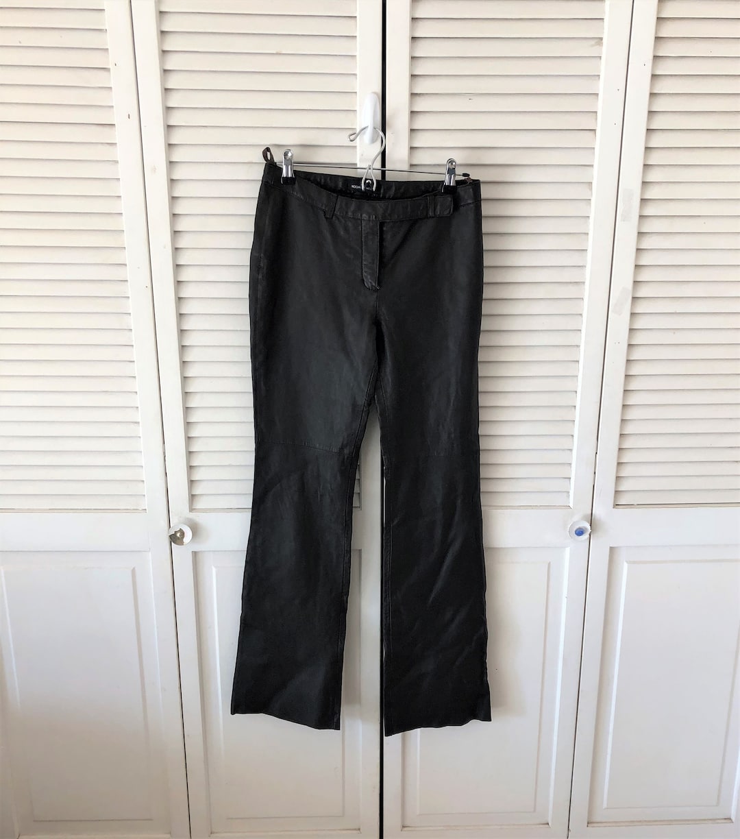 SALE Brown Leather Pants Women's Pants Size 8 Vintage Etsy