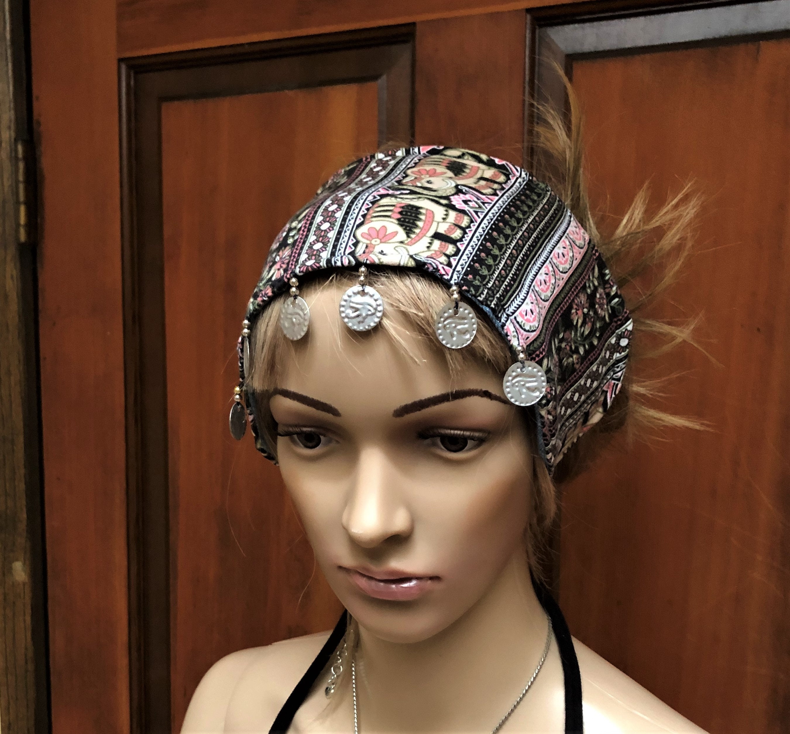 Coin store head scarf