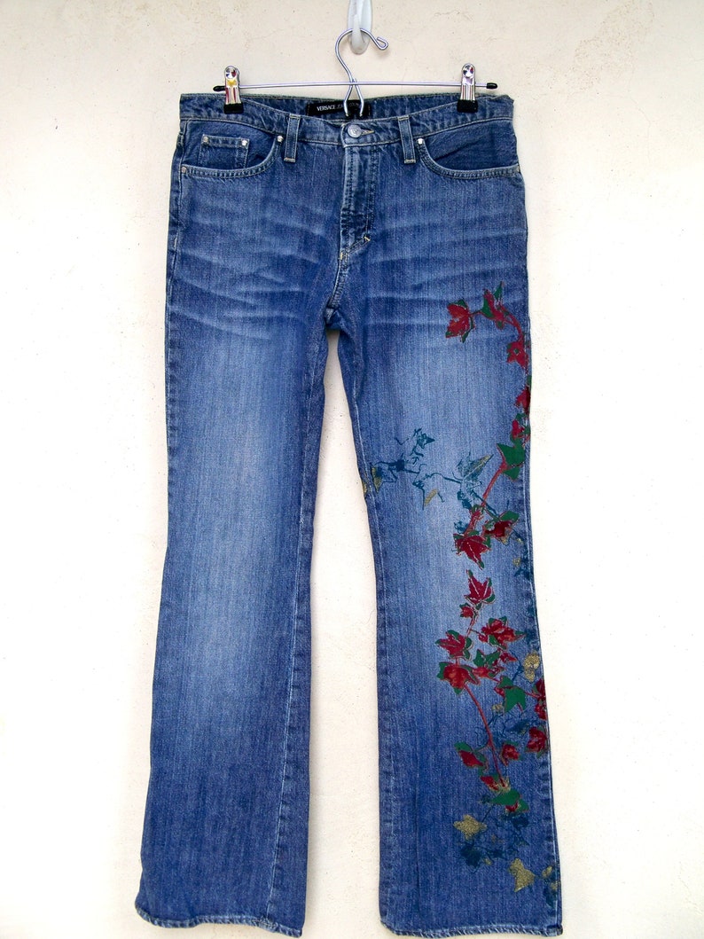 Vintage Versace Couture Jeans Made in Italy Size 30 US 8 to - Etsy