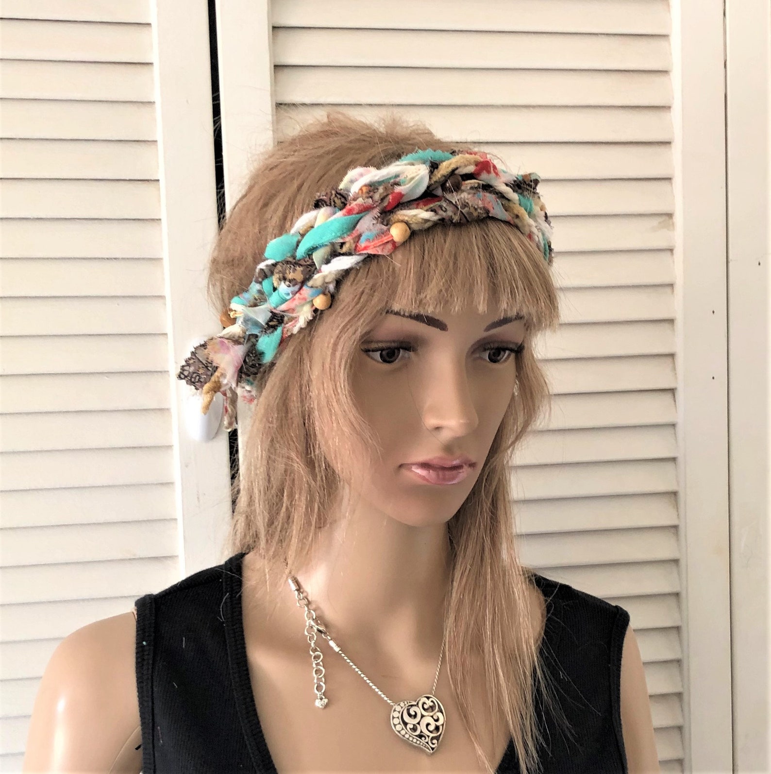 Bohemian chunky headband festival long headband hippie girl Etsy