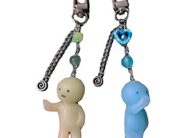 Smiski-sleutelhanger: glow-in-the-Dark verzamelbedel