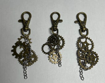 Op Steampunk geïnspireerde sleutelhangers
