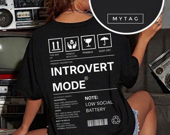 Social Battery Low” Graphic Shirt – Introvert Lifestyle Tee