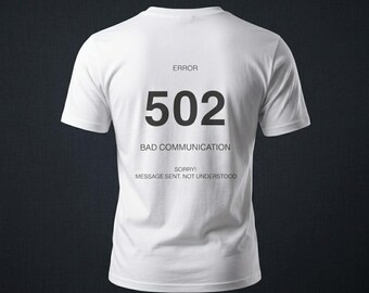 502 Bad Gateway” Graphic T-Shirt – Modern Techwear Style