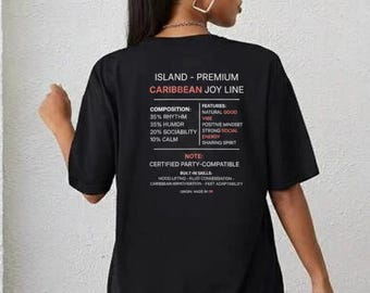 Dominican Core” Cotton T-Shirt – Modern Caribbean Culture Design