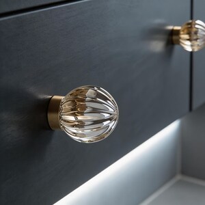 Hot Air Balloon Crystal Wardrobe Knob, Cream Style Drawer Pull