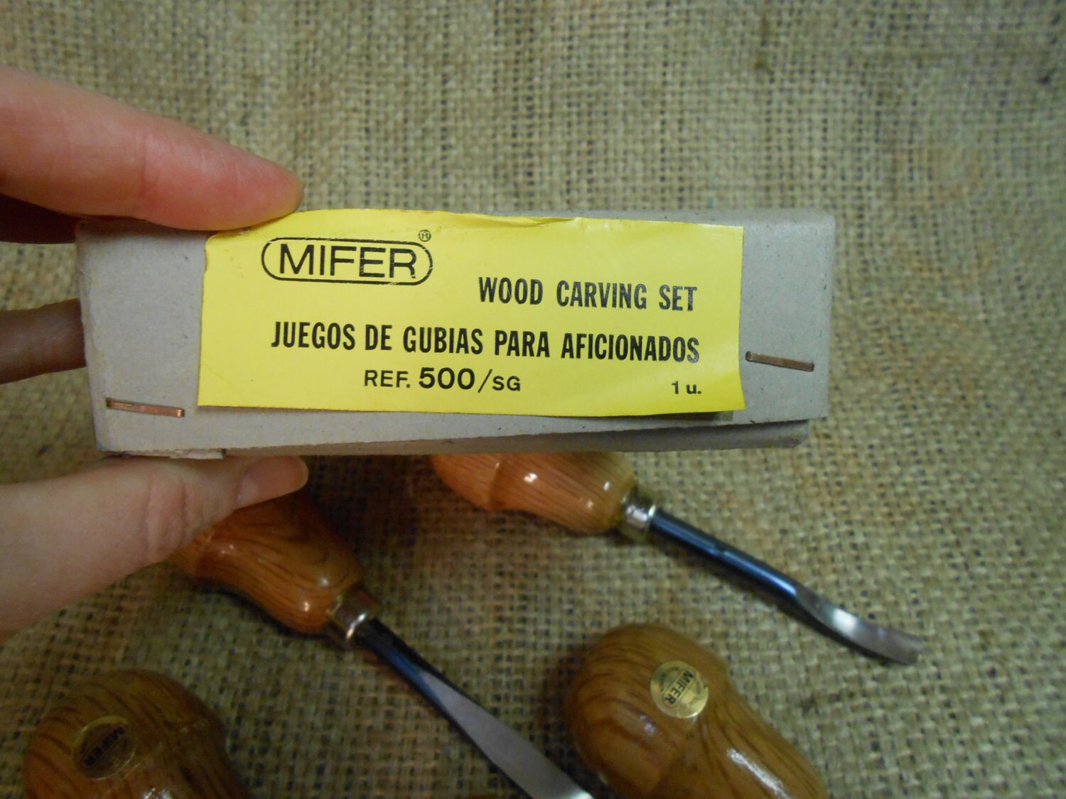 Vintage Mifer Wood Carving Tools Set of 5 Gouges / Chisels In Etsy