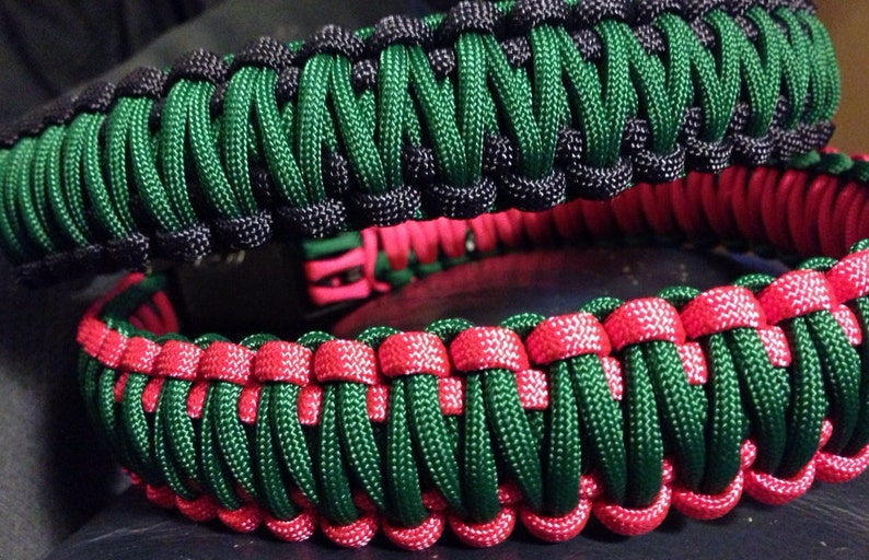 Customizable Small Sized Paracord Dog Collar 2 Colors up to - Etsy