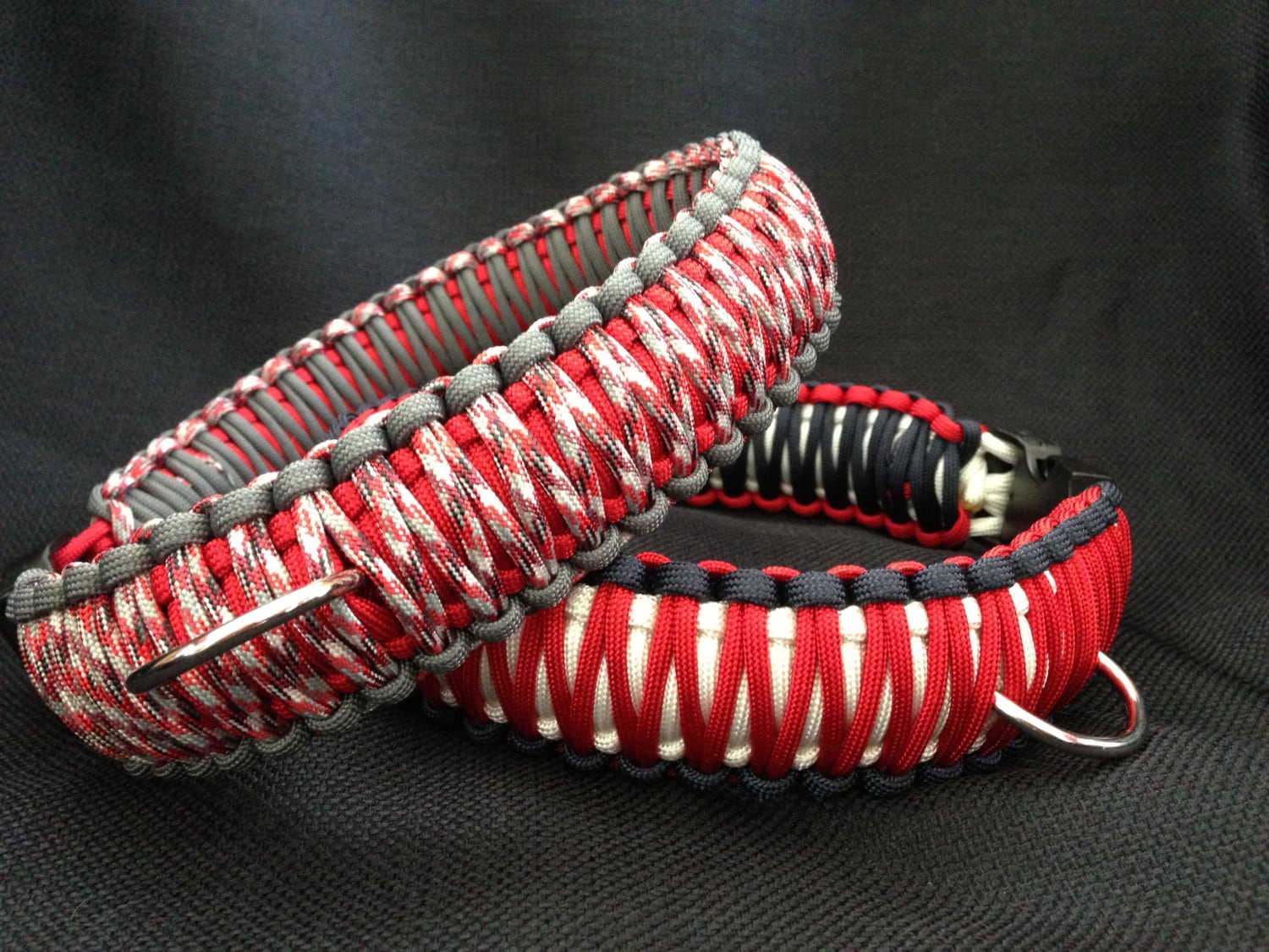 Customizable 1 1/2 wide Paracord Dog Collar Your | Etsy
