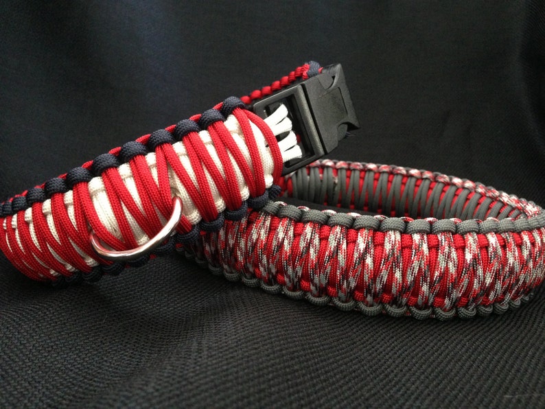 Customizable 1 1/2 Wide Paracord Dog Collar Your Etsy