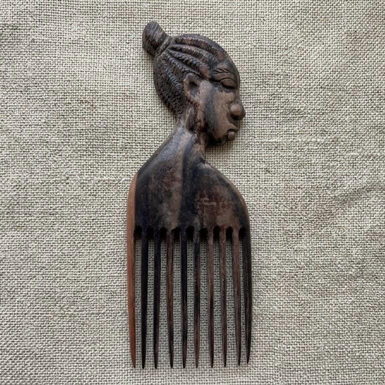 Hand Carved Afro Pick - Etsy display picture 1