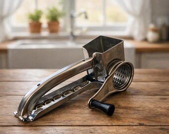 Râpe à fromage Mouli française vintage, fabriquée en France, râpe rotative manuelle